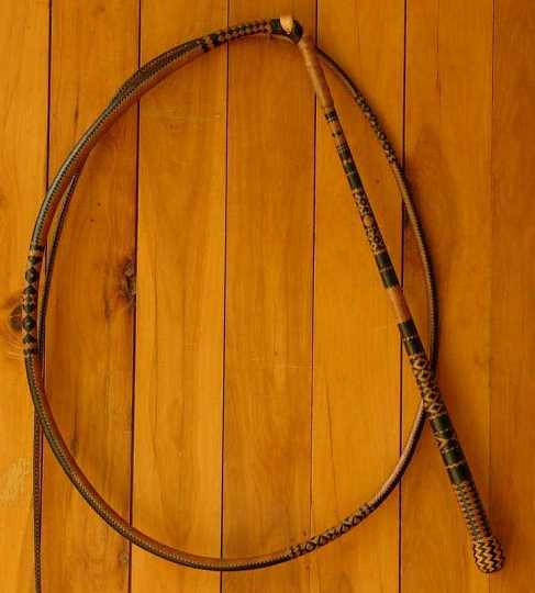20X24 GI2005-1.jpg - 24 x 20 plait Australian stock whip placed first at the 2005 "Australian Plaiting Championships" at Glen Innes.